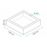 Suchý bazén Golden kids 120 cm - grafitový