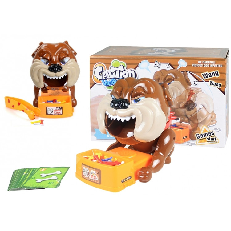 Zúrivý pes na baterky - hnedý