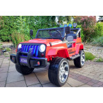 Elektrické autíčko - Jeep S2388 - nelakované - červené  