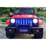 Elektrické autíčko - Jeep S2388 - nelakované - červené