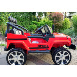 Elektrické autíčko - Jeep S2388 - nelakované - červené