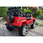 Elektrické autíčko - Jeep S2388 - nelakované - červené
