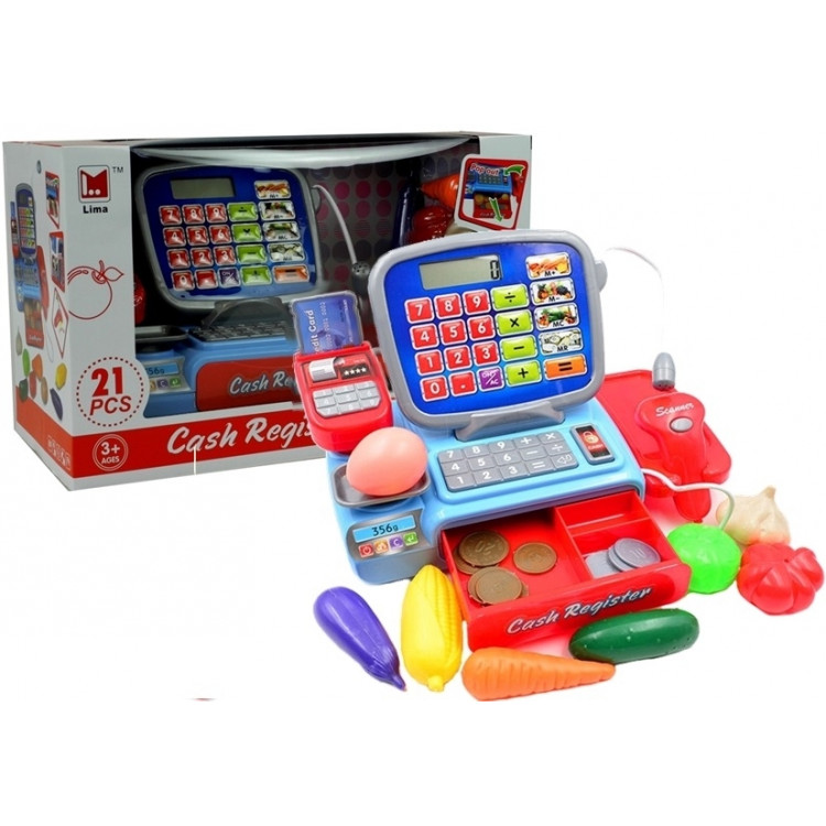 Pokladňa so zvukovými tlačidlami a kalkulačkou