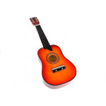 Klasická drevená gitara s červeným odtieňom