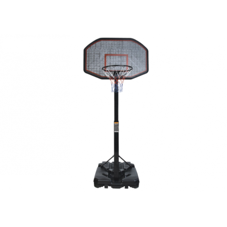 Basketbalový kôš s nastaviteľným stojanom 200-300 cm čierny