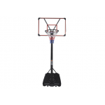 Basketbalový kôš s nastaviteľným stojanom 200-305 cm čierny