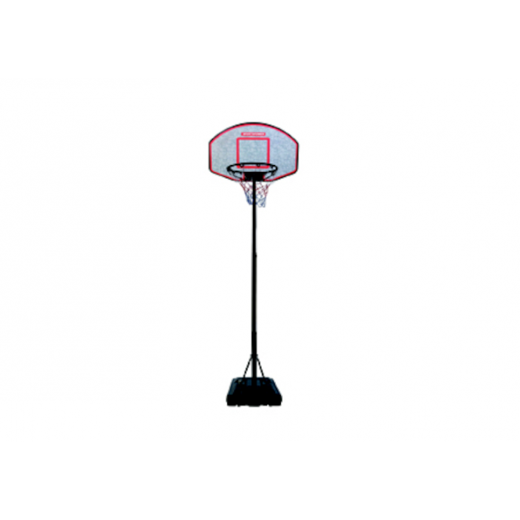 Basketbalový kôš s nastaviteľným stojanom 190-260 cm čierny