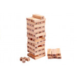 Jenga - hra s drevenými dielikmi a číslami