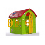 Záhradný domček pre deti zeleno-červený