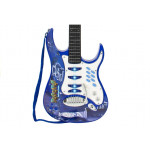 Gitara s mikrofónom a zosilňovačom - modrá