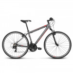 Krossový Bicykel 28 Kross Evado 1.0 L Sivo-červený matný