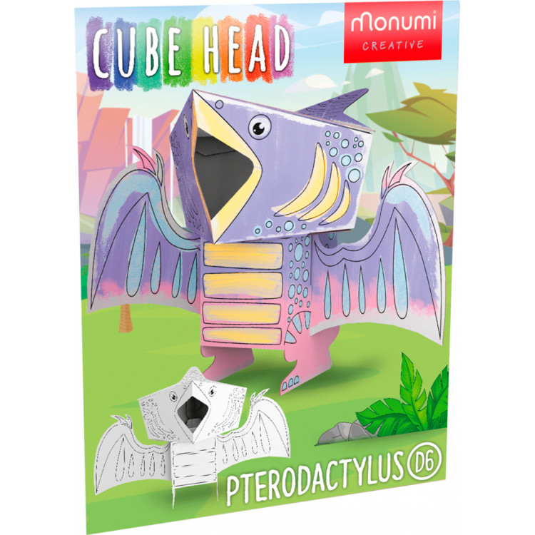 3D omaľovánka dinosaurus "Pterodaktyl"