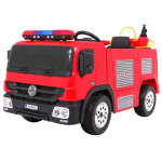 Elektrické autíčko - hasičské - červené