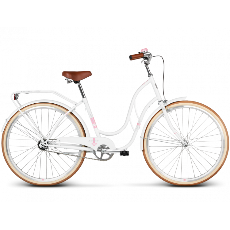 Mestský retro bicykel Kross 28'' Le Grand Madison 2 18" biely, lesklý