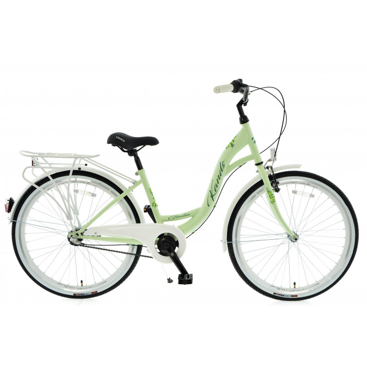 Mestský bicykel 26 Kands Giulia 3-prevodový 15" matný Zeleno-biely