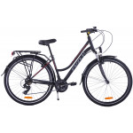 Trekingový bicykel 28 Fuzlu Core Dámsky 17" Čierno-červený Trekingový bicykel 28 Fuzlu Core Dámsky 17" Čierno-červený