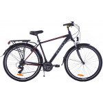 Trekingový bicykel 28 Fuzlu Core 19" Čierno-červený Trekingový bicykel 28 Fuzlu Core 19" Čierno-červený