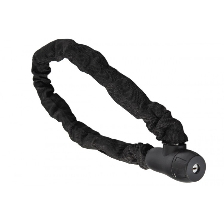 Zámok na bicykel - Uzamykací Kľúč REŤAZ 8x900mm V Taške, Čierny