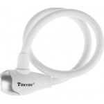 Zámok na bicykel - TonyON TY4505 12x650mm Biely Špirálový Uzáver