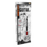 Elektrická gitara s mikrofónom - biela Elektrická gitara s mikrofónom - biela