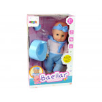 Bábika v pyžamku 30cm - modrá