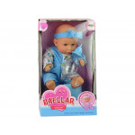 Bábika v modrom pyžamku 24 cm