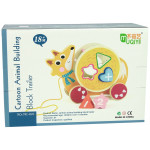 Drevený krokodíl na ťahanie – triedič kociek
