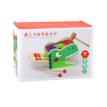 Drevený Dinosaurus s kladivom a činely