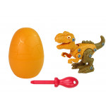 Sada Vajíčka s Dinosaurom na šrobovanie - oranžový