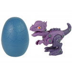 Sada Vajíčka s Dinosaurom na šrobovanie - fialový