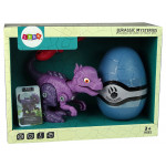 Sada Vajíčka s Dinosaurom na šrobovanie - fialový