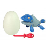 Sada Vajíčka s Dinosaurom na šrobovanie - modrý