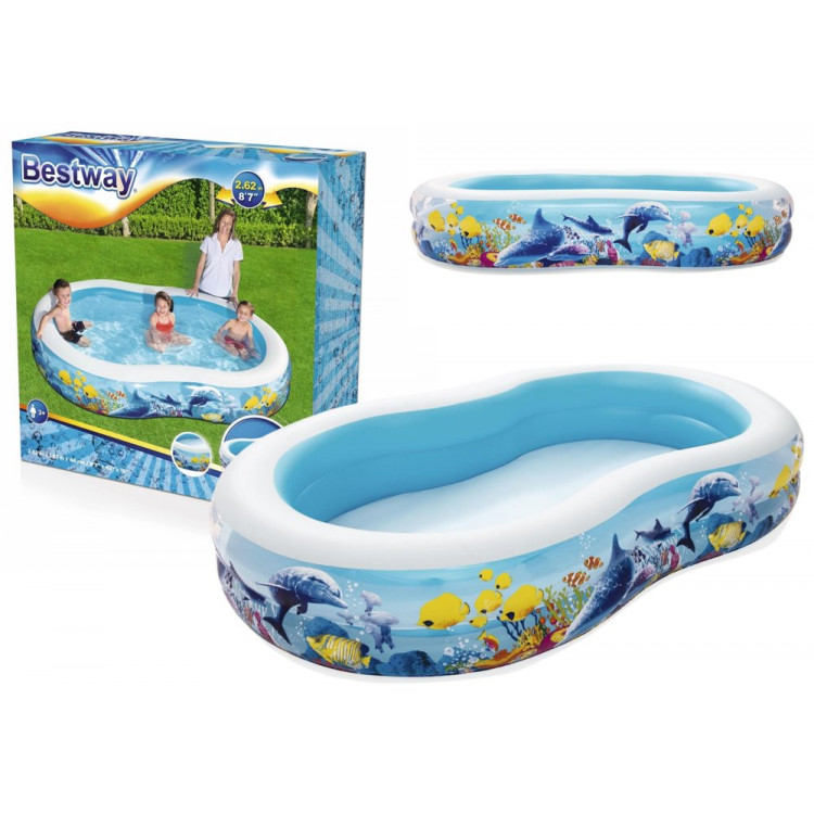 Nafukovací bazén Oceán 262 x 157 x 46 cm Bestway 54118