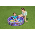 Nafukovací bazén s loptičkami 102cm x 25cm Bestway 52466 fialový