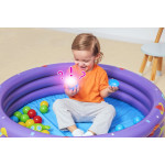 Nafukovací bazén s loptičkami 102cm x 25cm Bestway 52466 fialový
