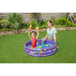 Nafukovací bazén s loptičkami 102cm x 25cm Bestway 52466 fialový