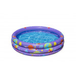 Nafukovací bazén s loptičkami 102cm x 25cm Bestway 52466 fialový