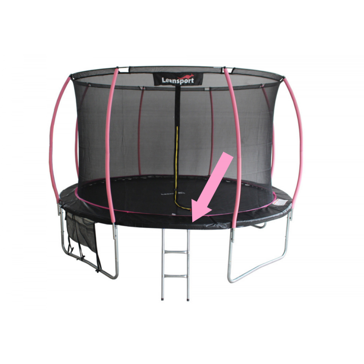 Pružinový kryt na trampolínu, priemer 244 cm čierna/ružová - Sport Max