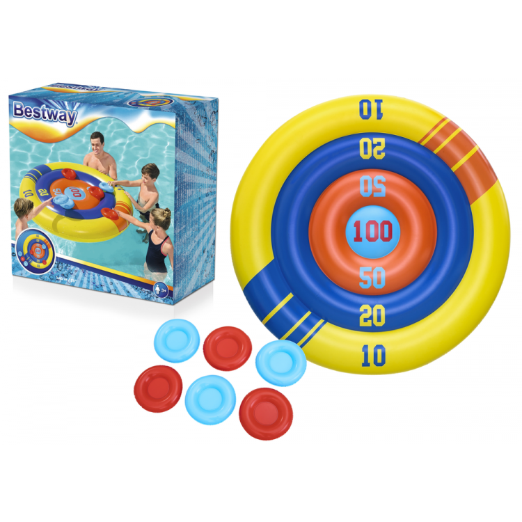 Nafukovací terč na hranie v bazéne, Frisbee 140 cm - Bestway 52566 Nafukovací terč na hranie v bazéne, Frisbee 140 cm - Bestway 52566