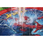 Bestway nafukovacia podložka s fontánou Spider-man 98792