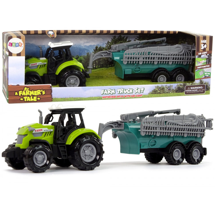 Zelený traktor postrekovač