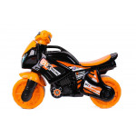 Detská plastová motorka 5767 - čierno-oranžová