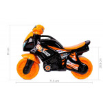 Detská plastová motorka 5767 - čierno-oranžová