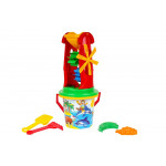 Hračka na piesok- mlyn, formičky, hrable, lopatka