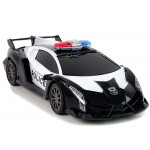 R/C Policajné pretekárske auto 1:16 na diaľkové ovládanie čierne