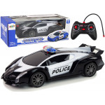 R/C Policajné pretekárske auto 1:16 na diaľkové ovládanie čierne