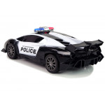 R/C Policajné pretekárske auto 1:16 na diaľkové ovládanie čierne