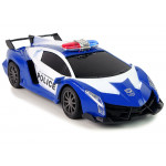 R/C Policajné pretekárske auto 1:16 na diaľkové ovládanie modré