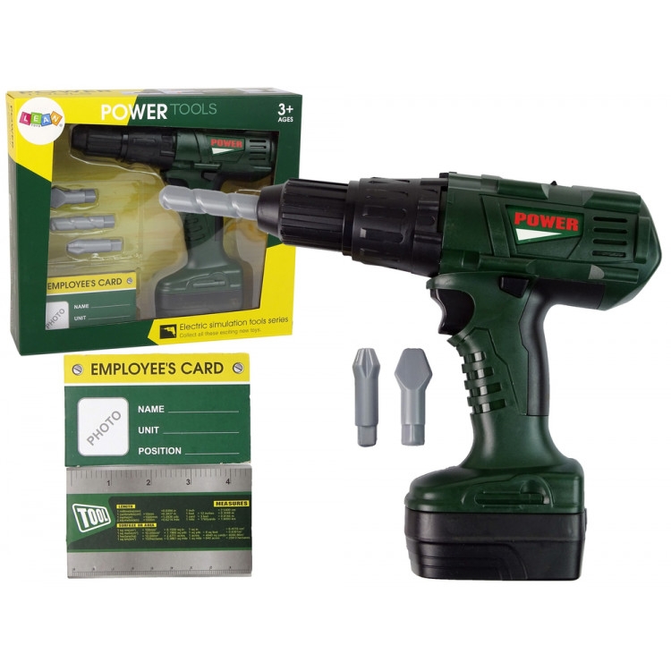 Detská zelená vŕtačka