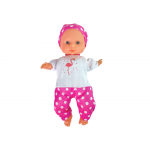Bábika v ružovom pyžamku 30 cm